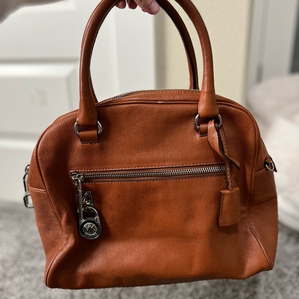 Michael Kors Orange Leather Satchel